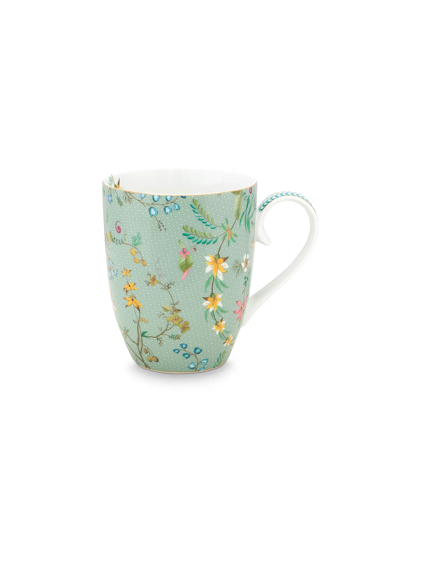 PIP STUDIO | Henkelbecher L 350ml  Jolie Flowers Blue | 